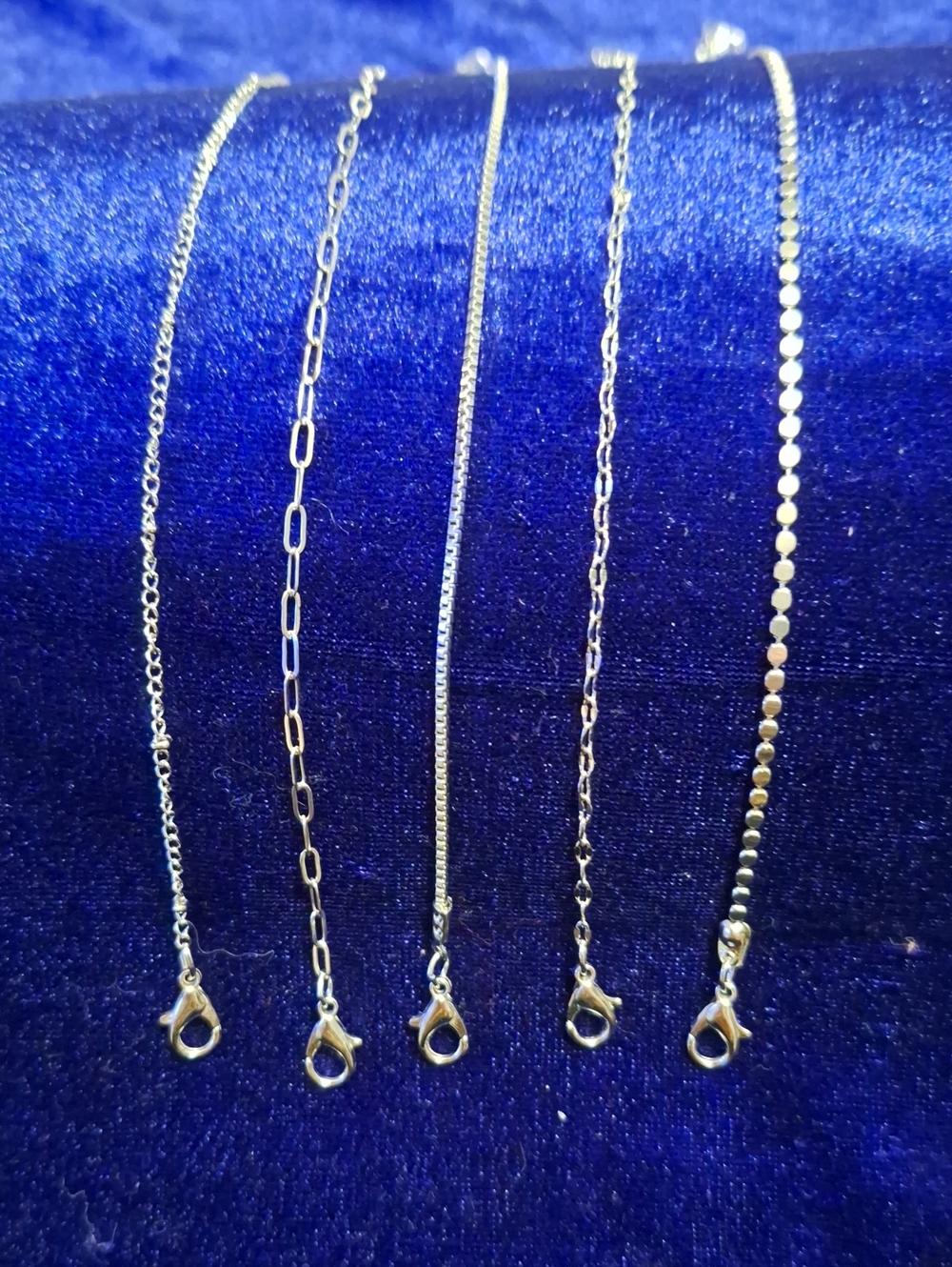 Silver-toned Layering Chain Bracelet Set